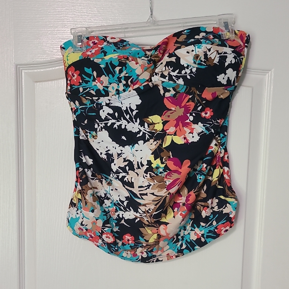Merona Multicolor Strapless Swim Top